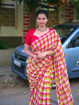 Korean inspired pure mul cotton saree