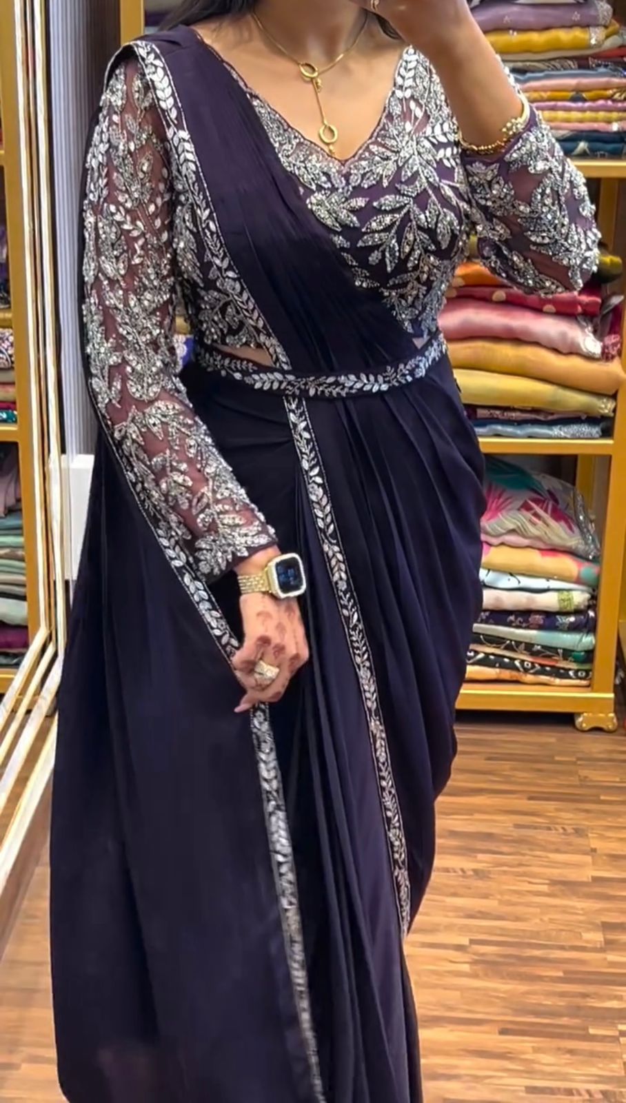 Ready to wear one minute saree