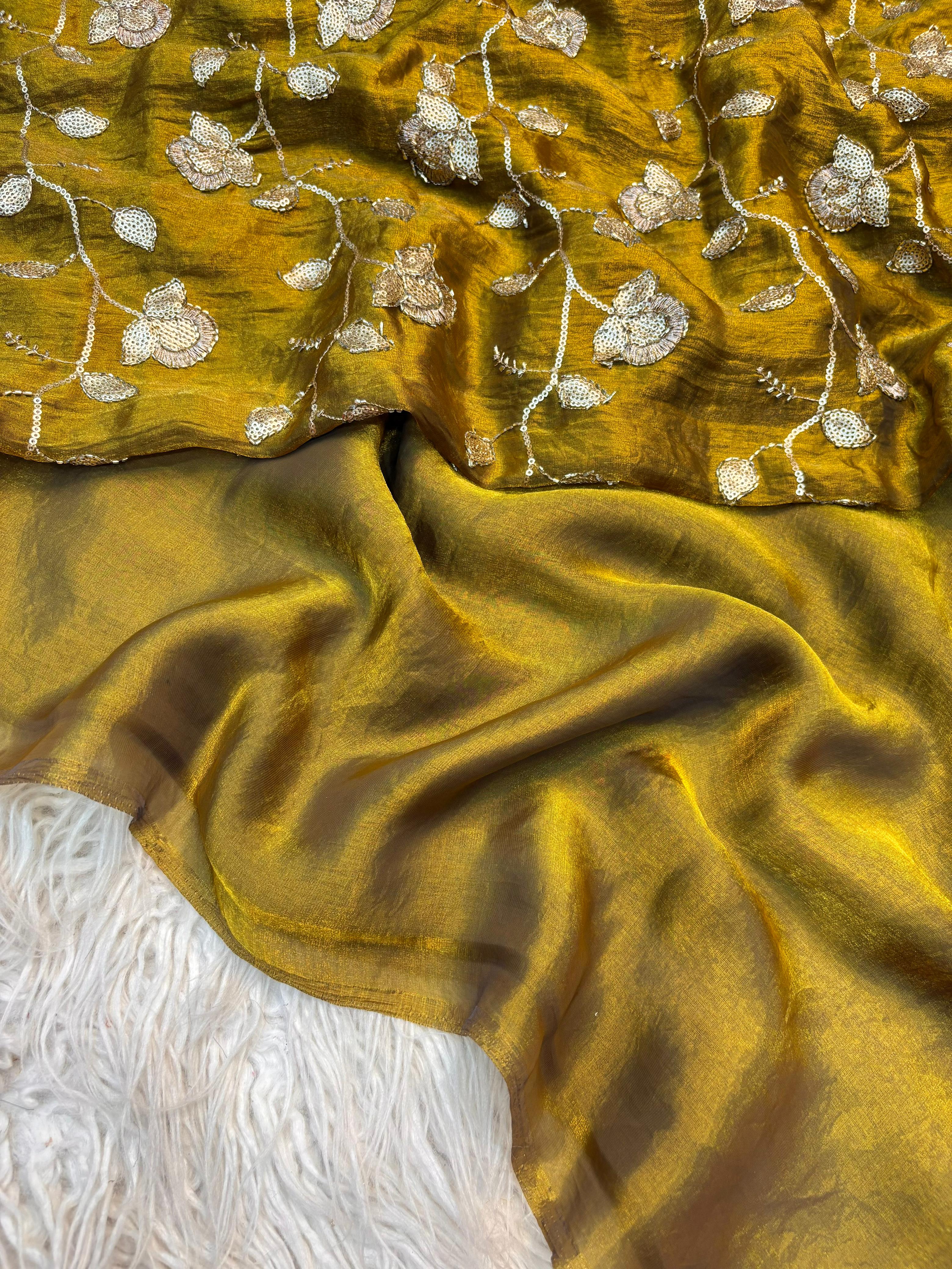 Space Silk party wear saree