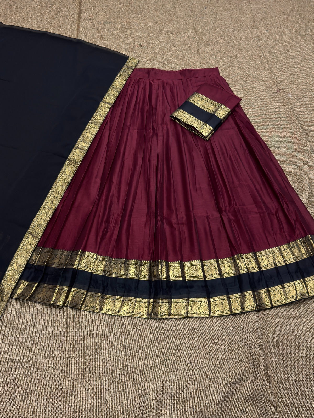 Chettinad style half sarees