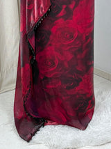 Victorian rose pattern saree