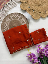 Rangoli handwork sunflower saree