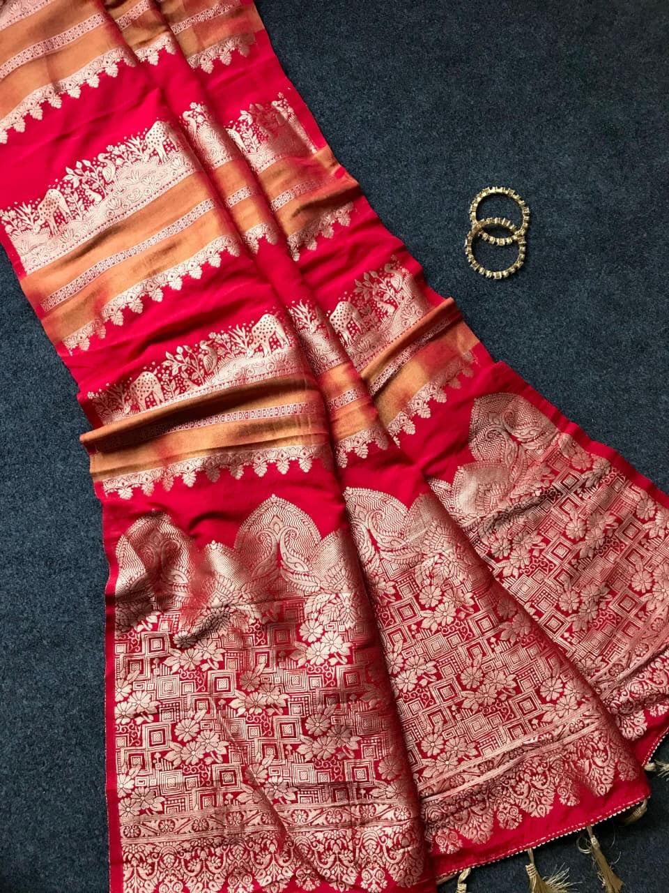Kaddi viscose tissue saree
