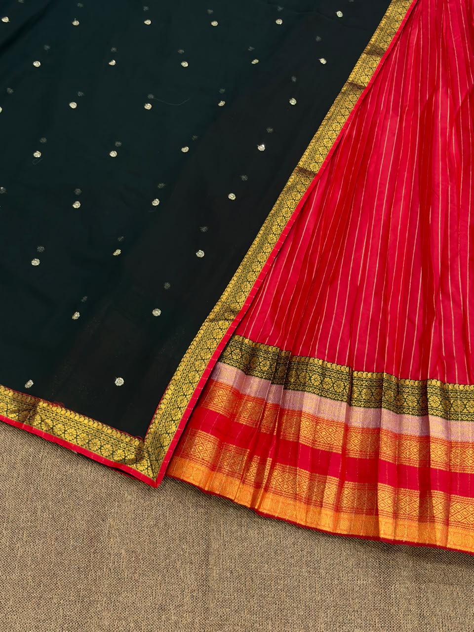 Keerthi suresh paradise inspired semi stitched half saree