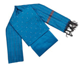 Raw silk dress material set