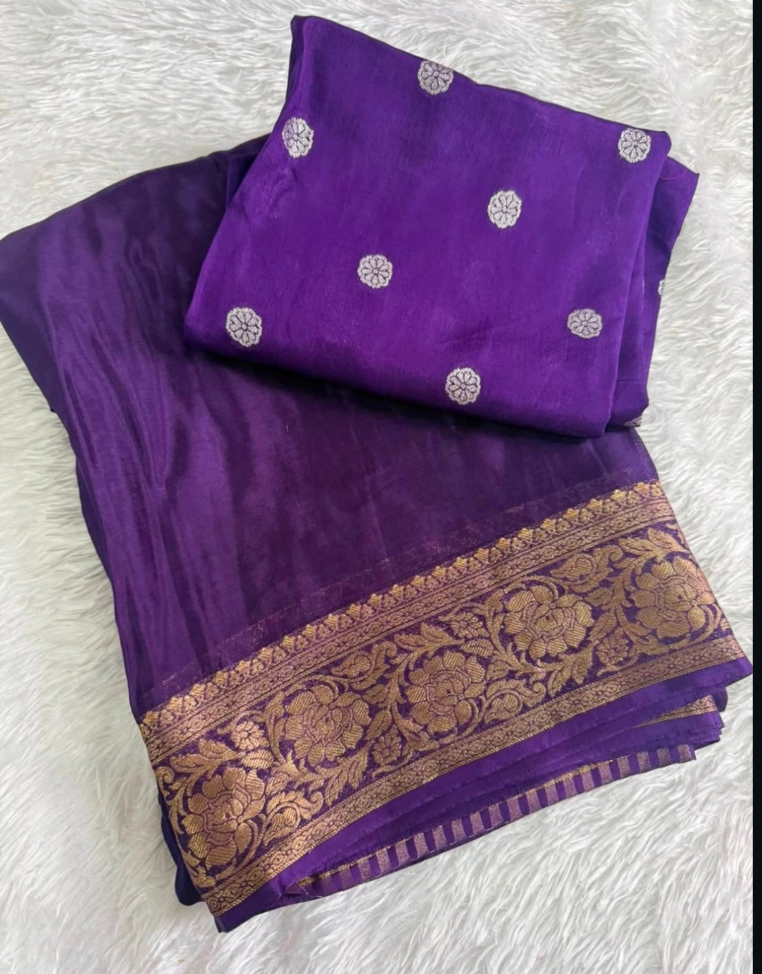 Viscose premium mysore crepe silk saree