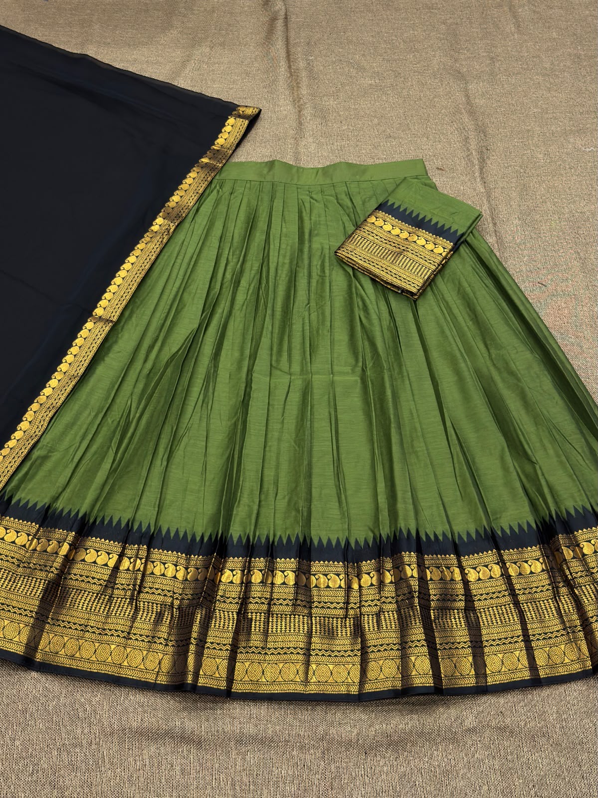 Chettinad style half sarees