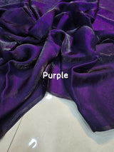 Plain Space silk dual tone saree