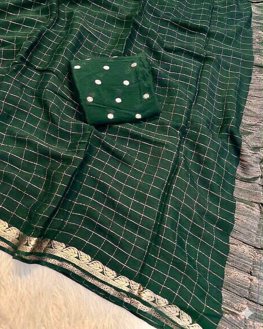 Viscose chinnon saree
