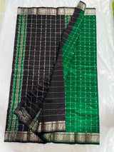 Managalagiri kanchi borader checks saree