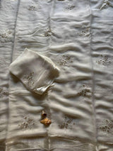 Viscose georgette flower buttis saree