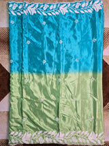 Dual Shade Chinnon Buttis Saree
