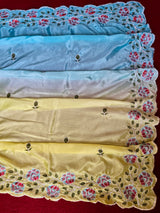 Chinnon Embroidery Saree