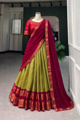 Kanchi Pattu Half Saree