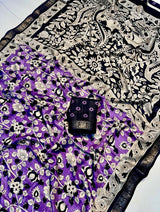 Soft Kalamkari silk saree