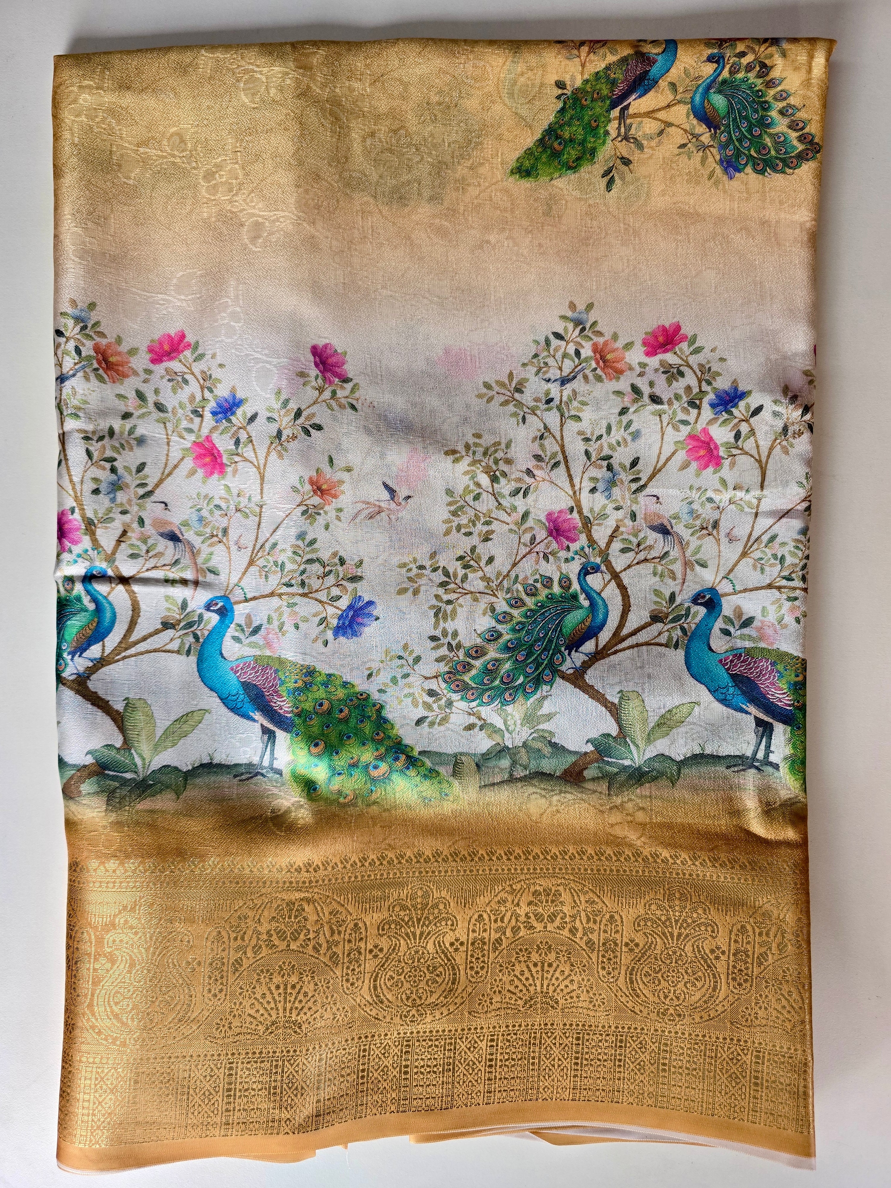 Soft Tussar Print Saree