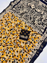 Soft Kalamkari silk saree