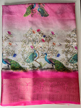 Soft Tussar Print Saree