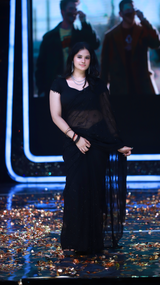 Georgette handwork saree