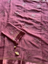 Viscose georgette flower buttis saree