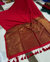 Nayanthara Inspired Khadi Saree