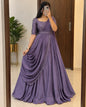 Vichitra silk duppata set dress