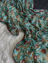 Pure butter georgette saree