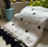Mul cotton heart embroidery saree