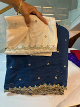 Vichitra silk grand party wear saree