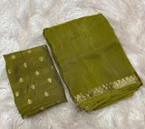 Viscose chinnon soft saree