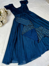 3 in 1 beautiful fully stitched gown in coat