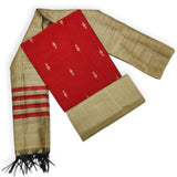 Raw silk dress material set