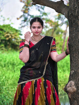 Marshmallow Matte Fully Stitched Half saree