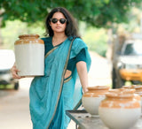 Narayanpeta Mercerised Cotton temple boarder