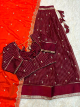 Surabhi fully stitched lehanga choli/ halfsaree