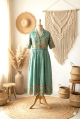 Detachable coat dress