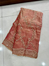 Space silk sequence work saree