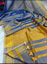 Kerala style gold tissue saree