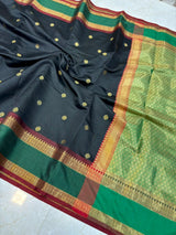 Banarasi mashroom soft silk pattu saree