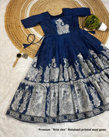 Kota fabric kalamkari frocks