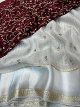 Surabhi- Viscose Georgette weaving checks saree