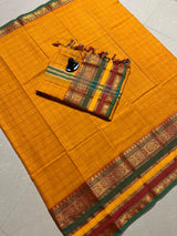 Narayanpeta checks model big boarder dress material set