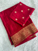 Viscose premium mysore crepe silk saree