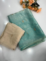Surabhi- space silk buttis sequence saree