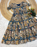 Muslin cotton kalamkari frocks