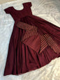 3 in 1 beautiful fully stitched gown in coat