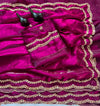 Space silk original handwork gold beads saree