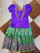 Customised maggam pattu parikini for kids