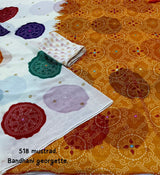Georgette bandhini saree