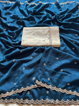 Vichitra silk grand party wear saree